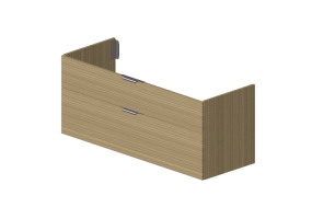 3D Möbel - Doppelter Holz-Unterschrank - Svedbergs - 131200