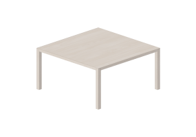 Tables 3D - Table carr&eacute;e en bois - Bespoke - 27844 - E333