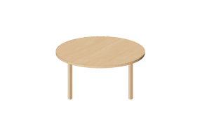 3D Tisch - Runder Tisch aus Holz - Bespoke - 27874 - EM26