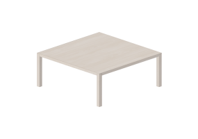 3D Tables - Square table in wood - Bespoke - 27844 - E313