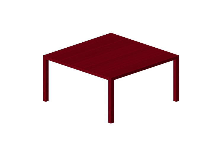 Tables 3D - Table carrée en bois - Bespoke - 27844 - EQ38 -... Tables 3D - Table carrée en bois - Bespoke - 27844 - EQ38 -...