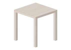 Mesas 3D - Mesa cuadrada de madera - Bespoke - 27804 - E333