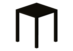 Tables 3D - Table carr&eacute;e en bois - Bespoke - 27804 - E545