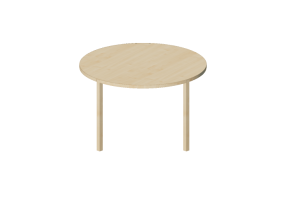 Tavoli 3D - Tavolo rotondo in legno - Bespoke - 27874 - E151