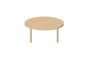 Tavoli 3D - Tavolo rotondo in legno - Bespoke - 27874 - EM16