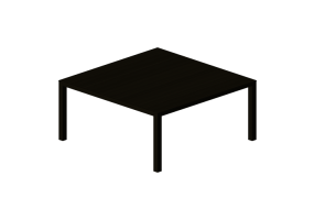 Tavoli 3D - Tavolo quadrato in legno - Bespoke - 27844 - E525