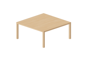 Mesas 3D - Mesa cuadrada de madera - Bespoke - 27844 - EM26