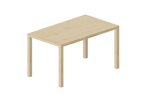 Mesas 3D - Mesa rectangular de madera - Bespoke - 27824 - E141