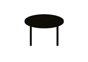 3D Tisch - Runder Tisch aus Holz - Bespoke - 27874 - E545