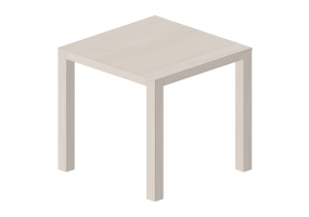 Mesas 3D - Mesa quadrada de madeira - Bespoke - 27804 - E323