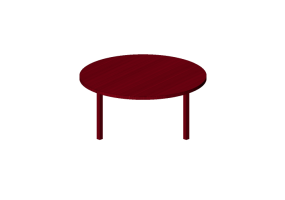 3D Tables - Round table in wood - Bespoke - 27874 - EQ18