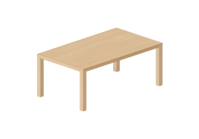 Mesas 3D - Mesa retangular de madeira - Bespoke - 27824 - EM16