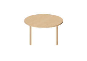 Tavoli 3D - Tavolo rotondo in legno - Bespoke - 27874 - EM46