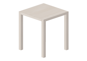 3D Tisch - Quadratischer Tisch aus Holz - Bespoke - 27804 - E343