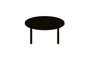 3D Tisch - Runder Tisch aus Holz - Bespoke - 27874 - E525