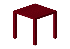 3D Tables - Square table in wood - Bespoke - 27804 - EQ28