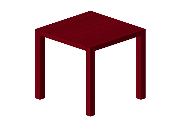Tavoli 3D - Tavolo quadrato in legno - Bespoke - 27804 -... Tavoli 3D - Tavolo quadrato in legno - Bespoke - 27804 -...
