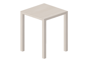 3D Tisch - Quadratischer Tisch aus Holz - Bespoke - 27804 - E353