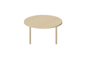 3D Tables - Round table in wood - Bespoke - 27874 - E131