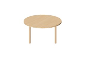 3D Tables - Round table in wood - Bespoke - 27874 - EM36