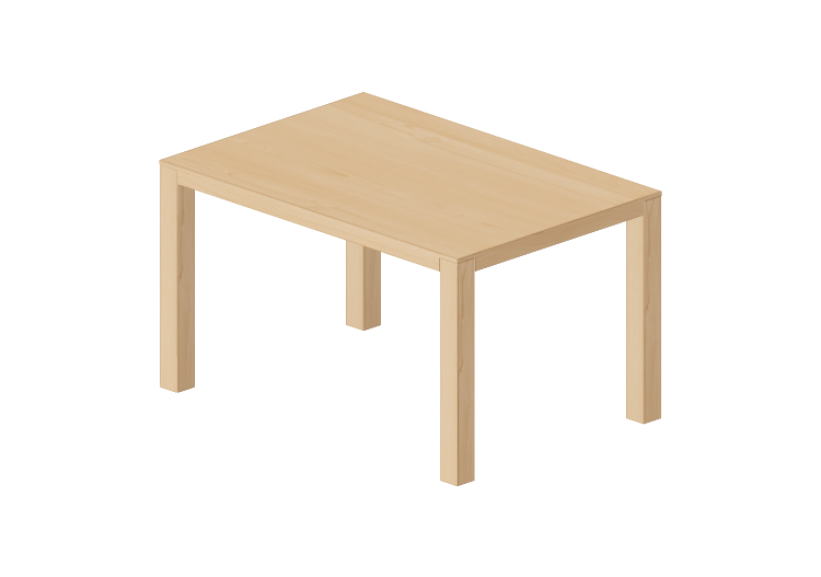 3D Tisch - Rechteckiger Holztisch - Swedese - Bespoke -... 3D Tisch - Rechteckiger Holztisch - Swedese - Bespoke -...