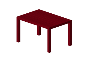 3D Tables - Wooden Rectangular table - Swedese - Bespoke - 27814 - EQ18