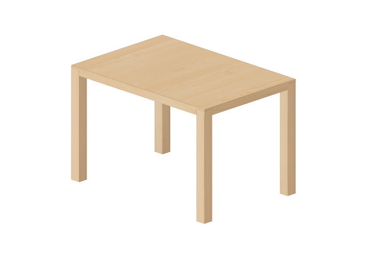 Tavoli 3D - Tavolo rettangolare in legno - Swedese -... Tavoli 3D - Tavolo rettangolare in legno - Swedese -...
