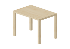 Mesas 3D - Mesa rectangular de madera - Swedese - Bespoke - 27814 - E131