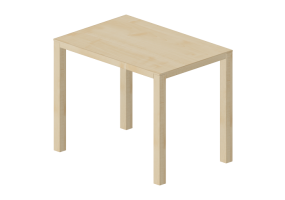 3D Tables - Wooden Rectangular table - Swedese - Bespoke - 27814 - E141