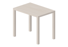 3D Tables - Wooden Rectangular table - Swedese - Bespoke - 27814 - E353
