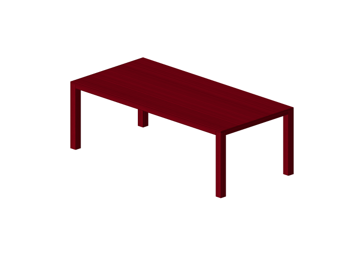 Tavoli 3D - Tavolo rettangolare in legno - Swedese -... Tavoli 3D - Tavolo rettangolare in legno - Swedese -...