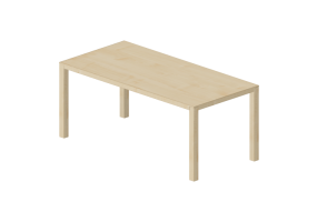 Mesas 3D - Mesa rectangular de madera - Swedese - Bespoke - 27834 - E131