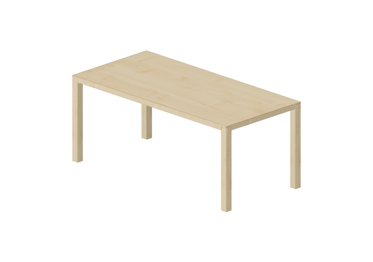 Tables 3D - Table rectangulaire en bois - Swedese - Bespoke... Tables 3D - Table rectangulaire en bois - Swedese - Bespoke...