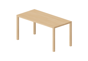 Mesas 3D - Mesa rectangular de madera - Swedese - Bespoke - 27834 - EM56