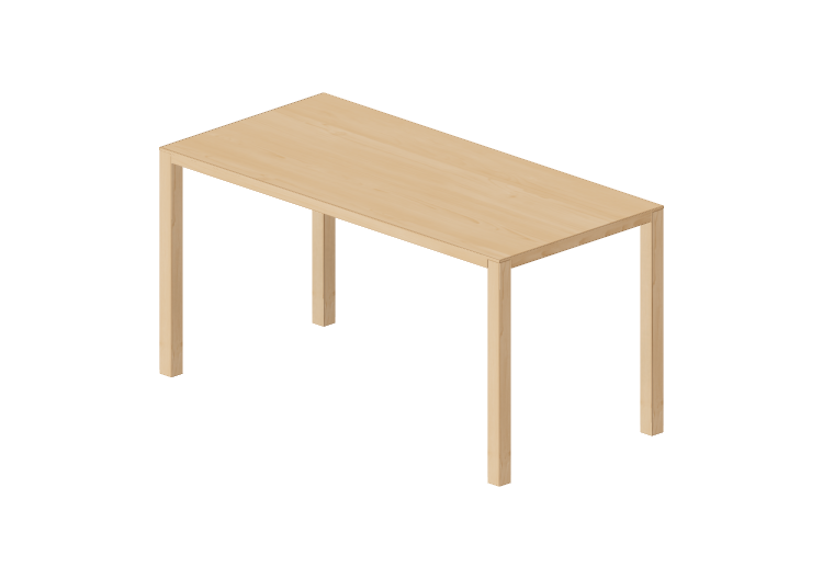 Tables 3D - Table rectangulaire en bois - Swedese - Bespoke... Tables 3D - Table rectangulaire en bois - Swedese - Bespoke...