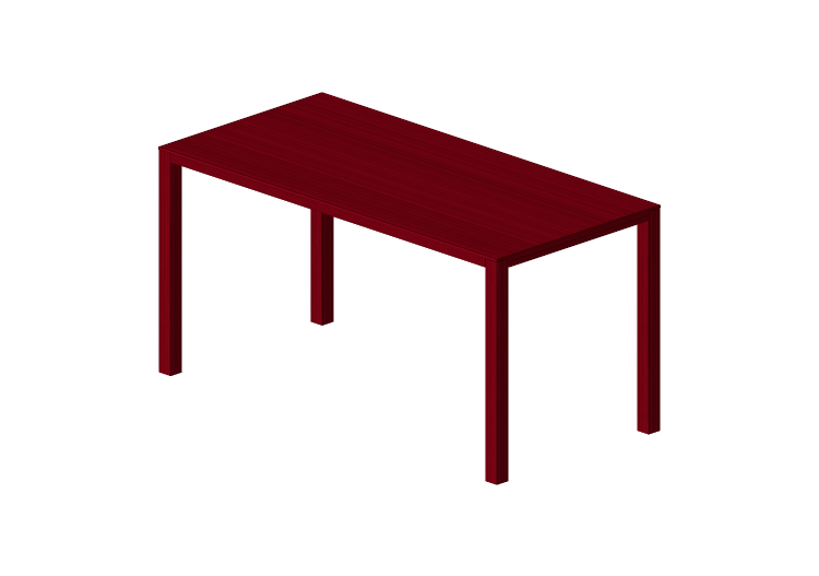 Mesas 3D - Mesa retangular de madeira - Swedese - Bespoke -... Mesas 3D - Mesa retangular de madeira - Swedese - Bespoke -...