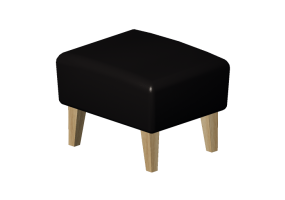 Divani 3D - Poggiapiedi in pelle - Stepp - 14710 - 37980 - ELMBAL99011
