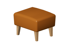 Chairs and Sofas 3D - Leather footrest - Stepp - 14710 - 29980 - ELMBAL43001
