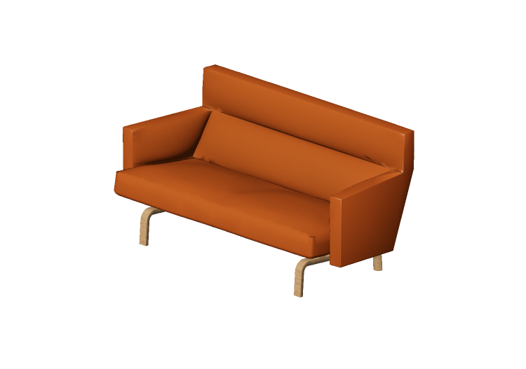 Chairs and Sofas 3D - Leather sofa - 2 seats - Novell -... Chairs and Sofas 3D - Leather sofa - 2 seats - Novell -...