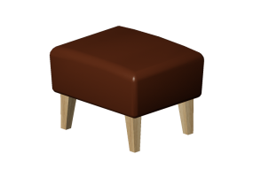 Divani 3D - Poggiapiedi in pelle - Stepp - 14710 - 37980 - ELMBAL93002