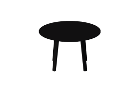 3D Tische - Holztisch rund - Divido - 27225 - AF
