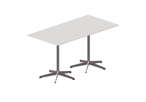 Mesas 3D - Mesa con base de 5 radios - Rondo - 28358 - PP20
