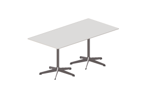 Mesas 3D - Mesa com base de 5 raios - Rondo - 28354 - E122