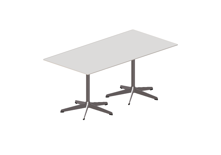 Mesas 3D - Mesa com base de 5 raios - Rondo - 28354 - E122... Mesas 3D - Mesa com base de 5 raios - Rondo - 28354 - E122...