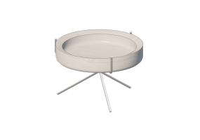 Tavoli 3D - Tavolo rotondo - Drum - 27324 - A120