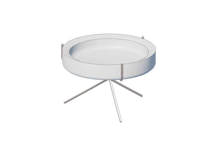 Mesas 3D - Mesa redonda - Drum - 27324 - AH20 - Swedese Mesas 3D - Mesa redonda - Drum - 27324 - AH20 - Swedese