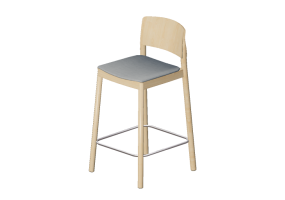 Chaises 3D - Tabouret en bois - Grace - 22905 - A1940 - MARPAT06