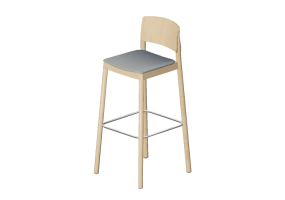 Sillas 3D - Taburete de madera - Grace - 22930 - A1940 - MARPAT06