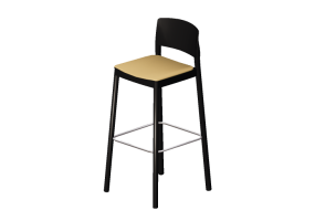 3D Chairs - Wooden Stool - Grace - 22930 - AF980 - ELMBAL43003