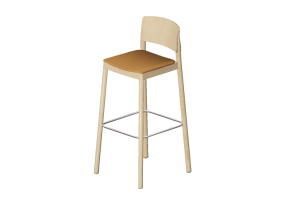 3D Chairs - Wooden Stool - Grace - 22930 - A1940 - MARPAT09